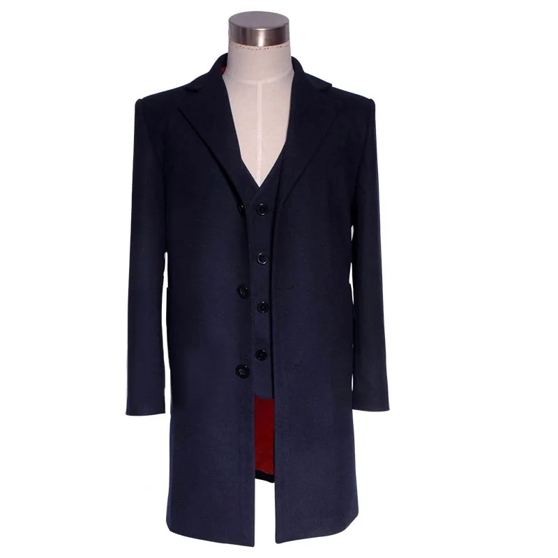

free shipping Cosplay Costume Doctor Who Twelveth 12th Dr Peter Capaldi Uniform New Stock Halloween Christmas Party Uniform