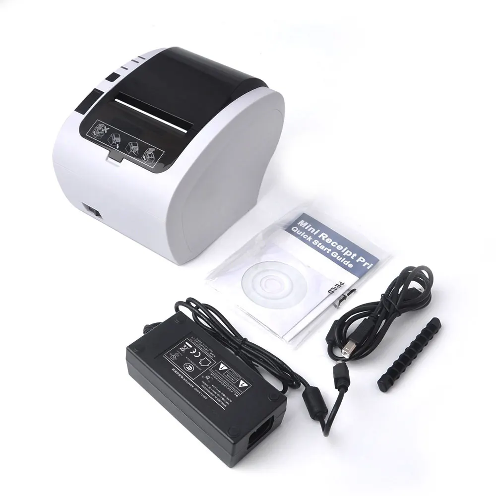 

GZ8002 80mm thermal receipt bill printers Kitchen Restaurant POS printer With automatic cutter function Stylish appearance