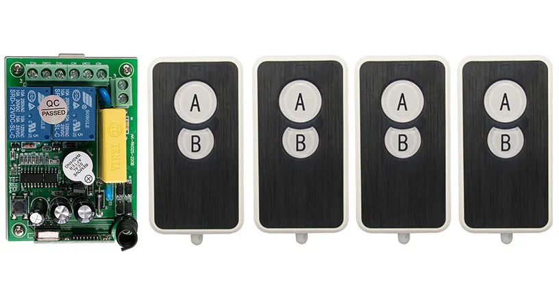 AC220V 2CH Wireless Remote Control Switch System 4* Ultra