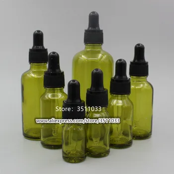 

24pcs 30ml 50ml Empty Olive Green Glass Aromatherapy Essential Oil Bottle Cosmetic Liquid Reagent Dropper Bottle Glass Pipettes