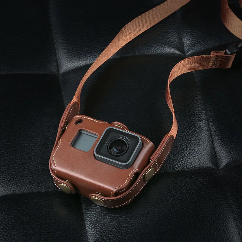 Online Protective case for Gopro Hero 7 6 Black Edition PU Leather Bag Case Protection for Go Pro Hero 7 6 5 Action Camera Accessories