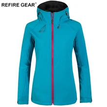 ReFire gear зимняя теплая альпинистская лыжная куртка для женщин теплая водонепроницаемая флисовая ветровка куртка пальто женская верхняя одежда