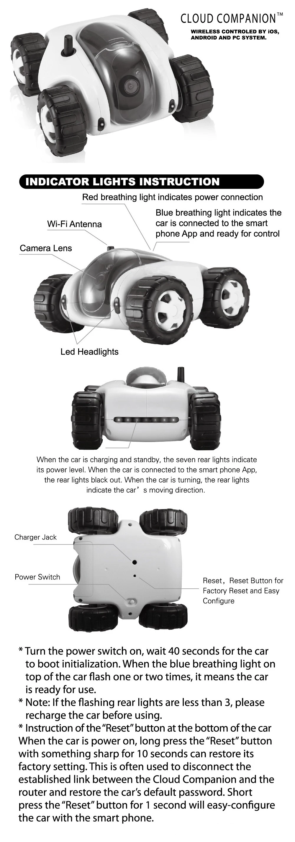 wifi SUGV с ip-камерой 720 P, wifi RC автомобиль, iPhone OS и Android камера ночного видения Видео игрушечный автомобиль танки облачный Ровер