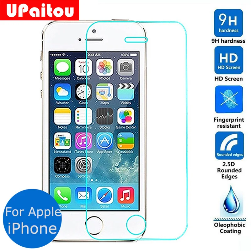 Закаленное стекло UPaitou для Apple iphone 5 5s 5c SE защитная пленка 2 9h I5 I5S I5C Iphone5 Iphone5S|tempered