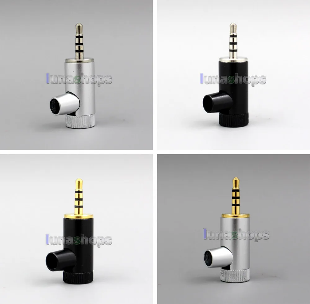 

L Shape Flat Steps Balanced 2.5mm 4 poles TRRS Plug adapter For Astell & Kern AK380 AK240 AK100i KANN AK70 LN006361