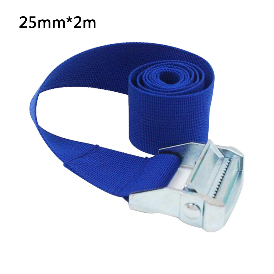 Абсолютно 1-3 м 25 мм ширина нейлон пакет Cam завязывать вниз ремень ресницы ремень сумки для багажа Туристическое оборудование металлическая пряжка - Цвет: blue 1m