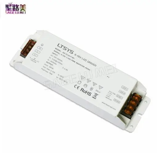 

LTECH CV Led Driver AD-75-24-F1M1 AC100V - 240V input DC 24V 3A 75W output PUSH DIM 0/1-10V dimming led driver for LED lighting