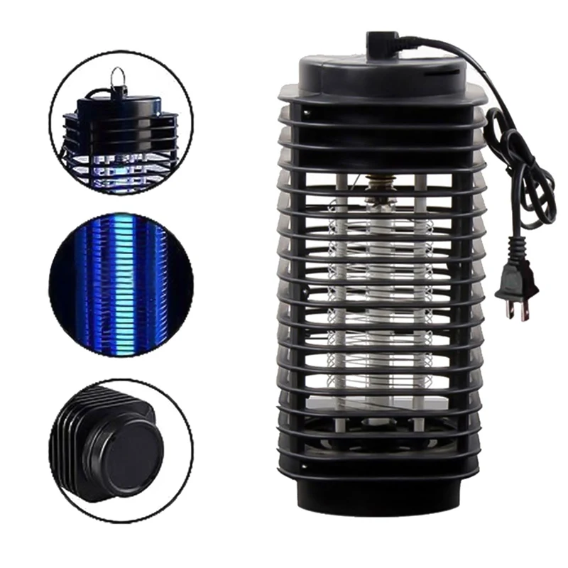 

Electronics Mosquito Killer Trap Moth Fly Wasp Led Night Lamp Bug Insect Light Black Killing Pest EU/US Plug