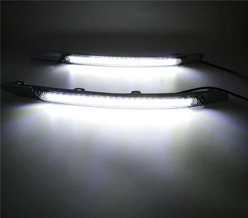 

CSGJMY 1Set LED Daytime Running Light For Nissan Altima teana 2008 2009 2010 DRL with turn signal Daylight Waterproof Fog Lamp