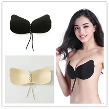 Модное женское нижнее белье, невидимый бюстгальтер, самоклеющийся, без бретелек, бандаж, черный, однотонный бюстгальтер, ГЕЛЕВЫЙ, силиконовый, пуш-ап