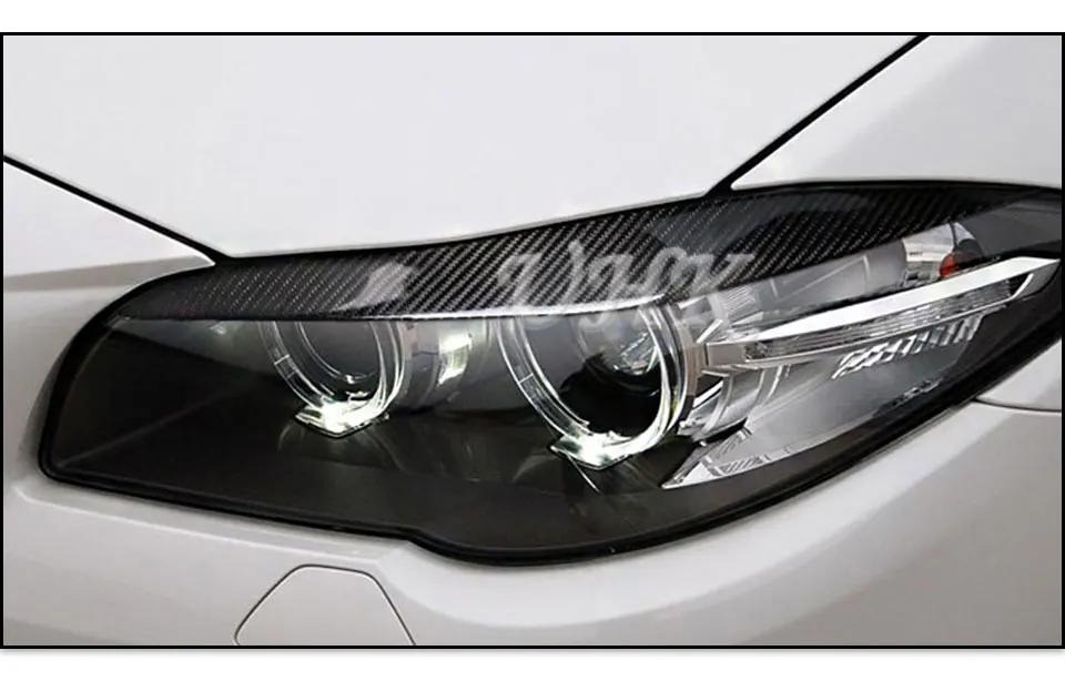 UHK для BMW 5 серии F10 F18 523 525I 520LI углеродного волокна фара бровь отделкой кобер Dyelid украшения Аксессуары