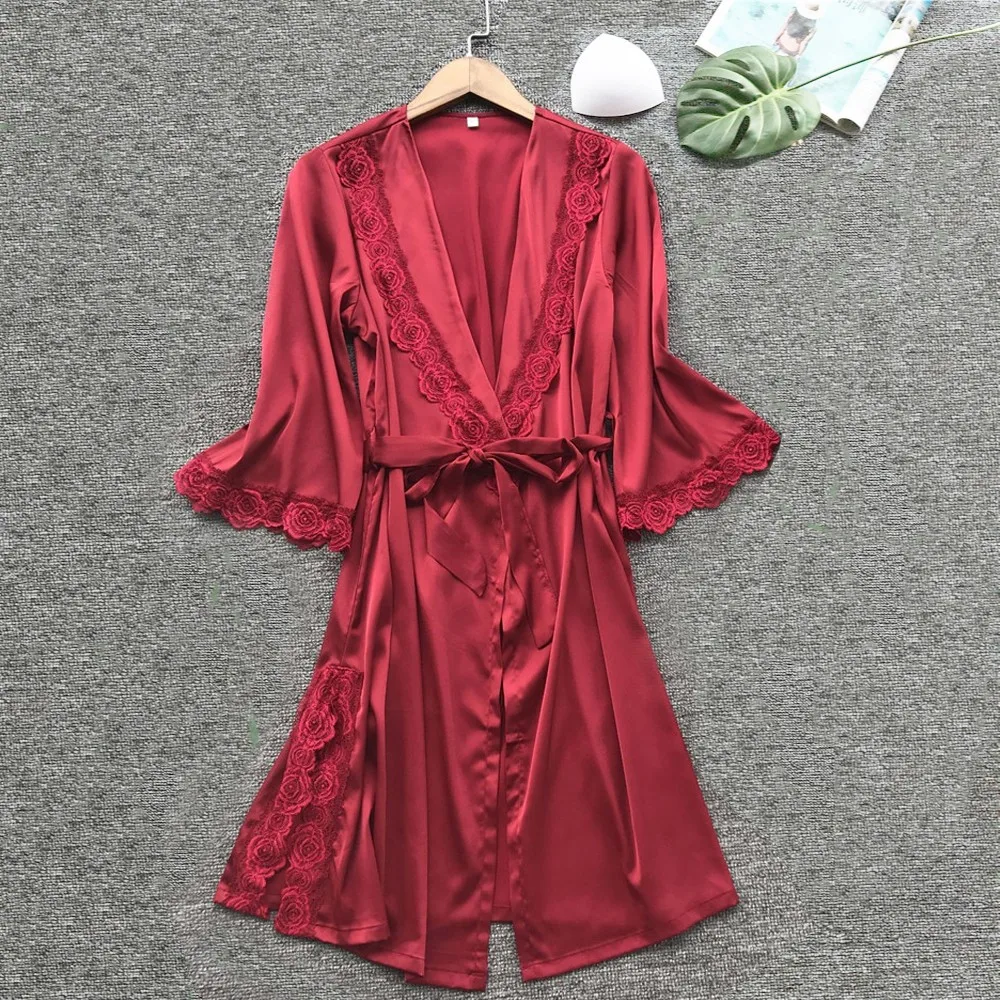 Women's Sleepwear Sexy Lingerie Lace Temptation Belt Underwear Nightdress Womens Sexy Pajamas Dressing Gowns For Women Bathrobe Women's Sleepwear Sexy Lingerie Lace Temptation Belt Underwear Nightdress Womens Sexy Pajamas Dressing Gowns For Women Bathrobe