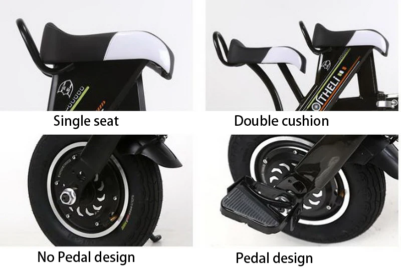 Top Venividivici Super light Mini-electric bike with Basket folding female small electric car lithium battery adult scooter 19