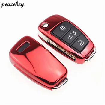 

Car Styling Soft TPU Protection Key Folding Key Cover For Audi A3 8P 8V A4 B7 B8 A6 C6 A8 Tt Q7 Q3 Q5 S6 S3 S4 Key Case For Audi
