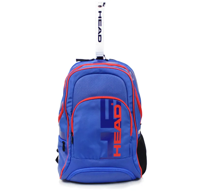 Высокое качество головы Бадминтон/Теннис ракетки сумка рюкзак открытый и закрытый спортивный Ракетки для бадминтона сумка с дышащая обувь сумка - Цвет: Blue