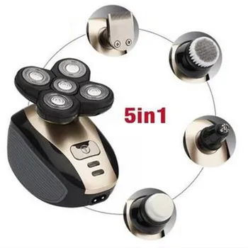 

New 4D Electric Shaver Men Machine Nose and Hair Trimmer Rechargeable Toothbrush Barbeador 5 In 1 Washable Floating Blade
