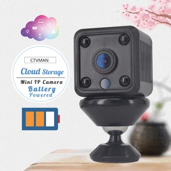 

CTVMAN IP Wifi Camera 1080p Battery/Cloud Mini Cameras HD Vdeo Surveillance Mini Night Vision Camera Wireless Home Security