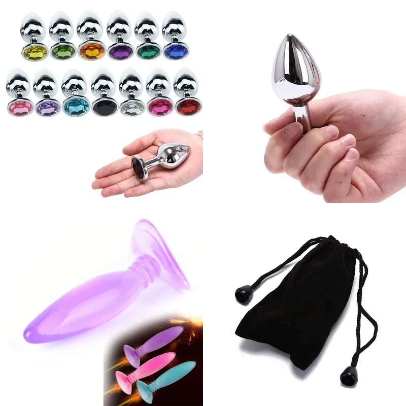 Stainless Steel Metal Anal Plug font b Dildo b font Sex Toys Butt Plug Gay Anal