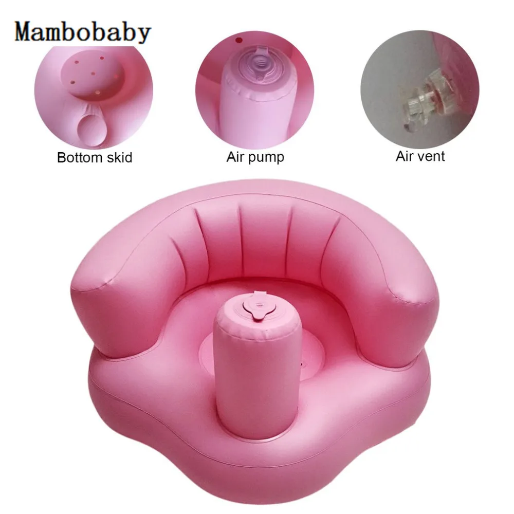 Детский надувной стул ПВХ детское кресло диван розовый зеленый кресла для ванной обеденный коляска Младенческая портативный игровой