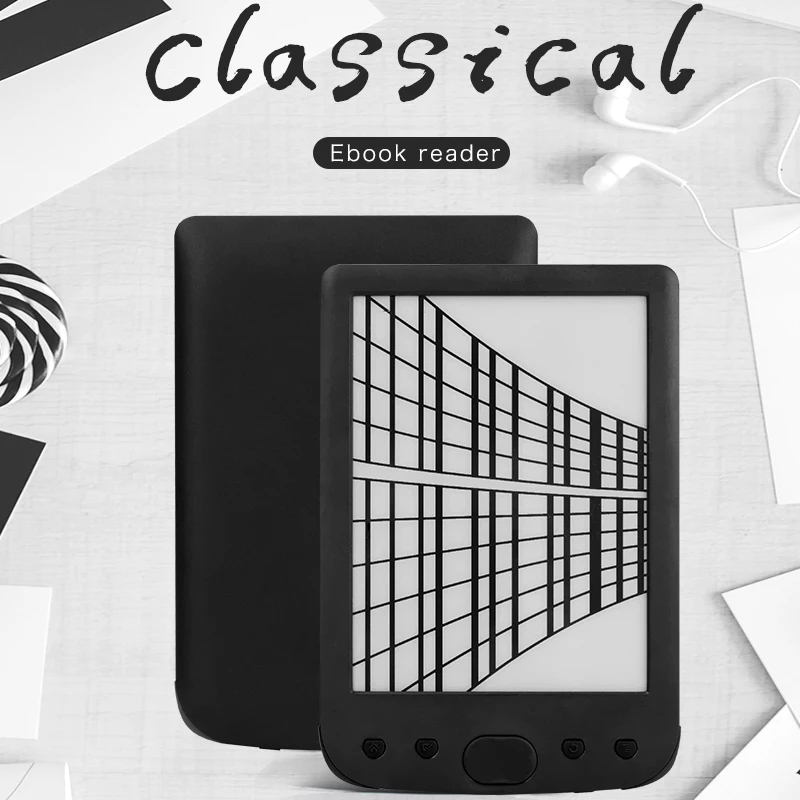 Черный 6 &quote ink ридер 800x600 Разрешение e booker 8 Гб 6'' из устройства для чтения