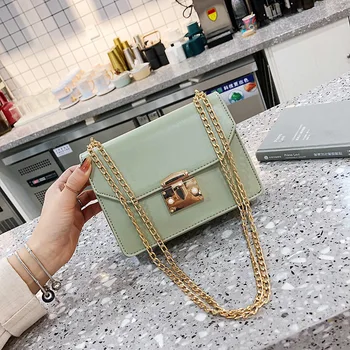 

Woman Package 2019 Summer Pig Nose Lock Catch Small Square Package Sweet Lady Joker Single Shoulder Package handbag bag women