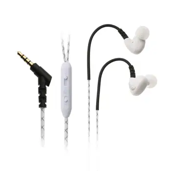 

Unviersal Sports Wired Earphone In Ear 3.5mm Waterproof Braided Earpiece Headset Super Bass Subwoofer Earbuds for Mobile Phone