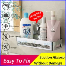 Bathroom Accessories Corner Rack Shower Caddy Shelf Bathroom Shampoo Holder With Suction Cup Super big Size