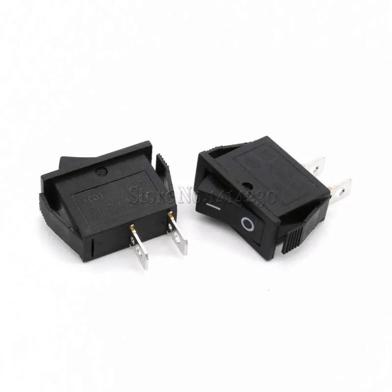10Pcs Rocker Schalter 16A 250V 20A 125VAC 2Pin Reset Schalter Momentary push button schalter KCD3 15*32mm Power Schalter