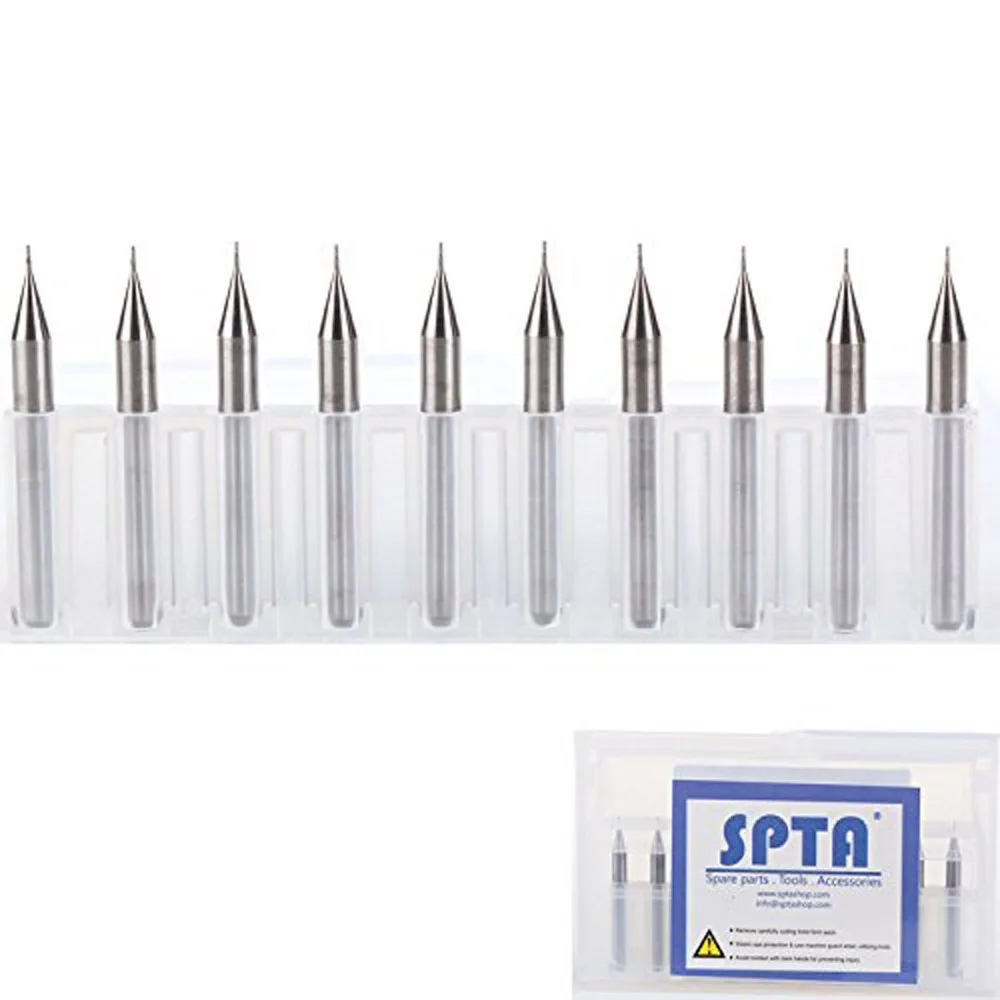 SPTA PCB cutters end mill engraving CNC router tool bits 0.5mm For