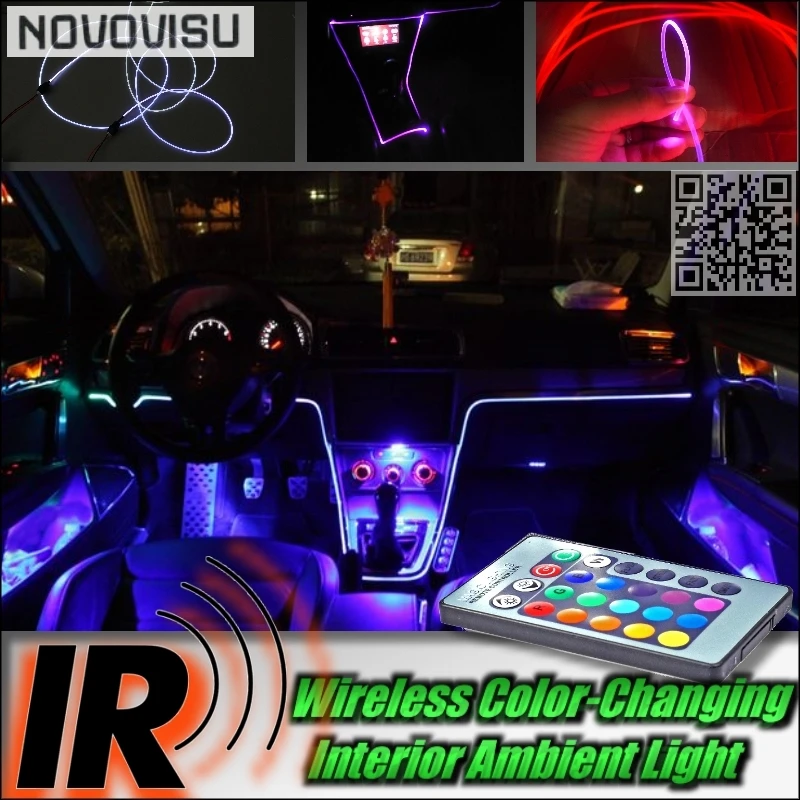 Wireless IR Control NOVOVISU Car Interior Ambient Instrument Panel Dashboard Light For Fiat Croma Doblo Panorama Pratico Qubo