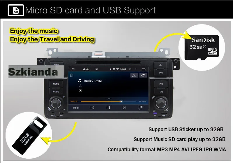 Top 4G 7"Android 8.0 Car DVD Player For BMW E46 M3 Radio Stereo GPS Navigation 8 Core Bluetooth 4GWIFI CPU 4GB RAM 32GB ROM Free Map 13 Top 4G 7"Android 8.0 Car DVD Player For BMW E46 M3 Radio Stereo GPS Navigation 8 Core Bluetooth 4GWIFI CPU 4GB RAM 32GB ROM Free Map 13