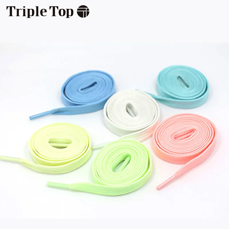 TripleTop флуоресцентные прочные Молодежные эластичные шнурки с повседневной обувью