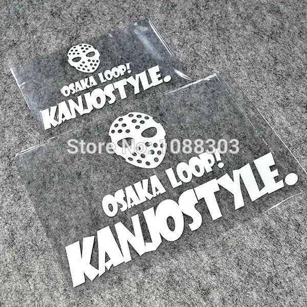 

5Colors Car Styling HF Hellaflush JDM Motorcycle Bike Car Sticker Decals Reflective for OSAKA LOOP KANJOSTYLE