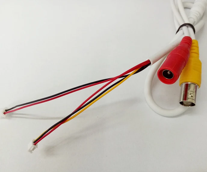 

Secure High Quality Simple CCTV Analog Camera Module Board Cable / Line Analog HD Video + Power Supply Port