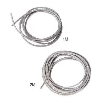 

32 Strands 1M 2M Subwoofer Cable High Temperature Resistant Twisted Silver Wire Speaker Lead Wire Repair