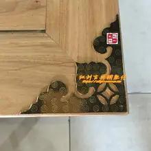 Классический китайский антиквариат медный бонусный аксессуары для мебели декоративная медная коробка угол кусок угловой угол