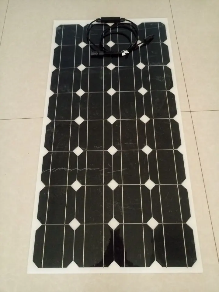 The latest invention from self adhesive semi flexible solar panel, 100w