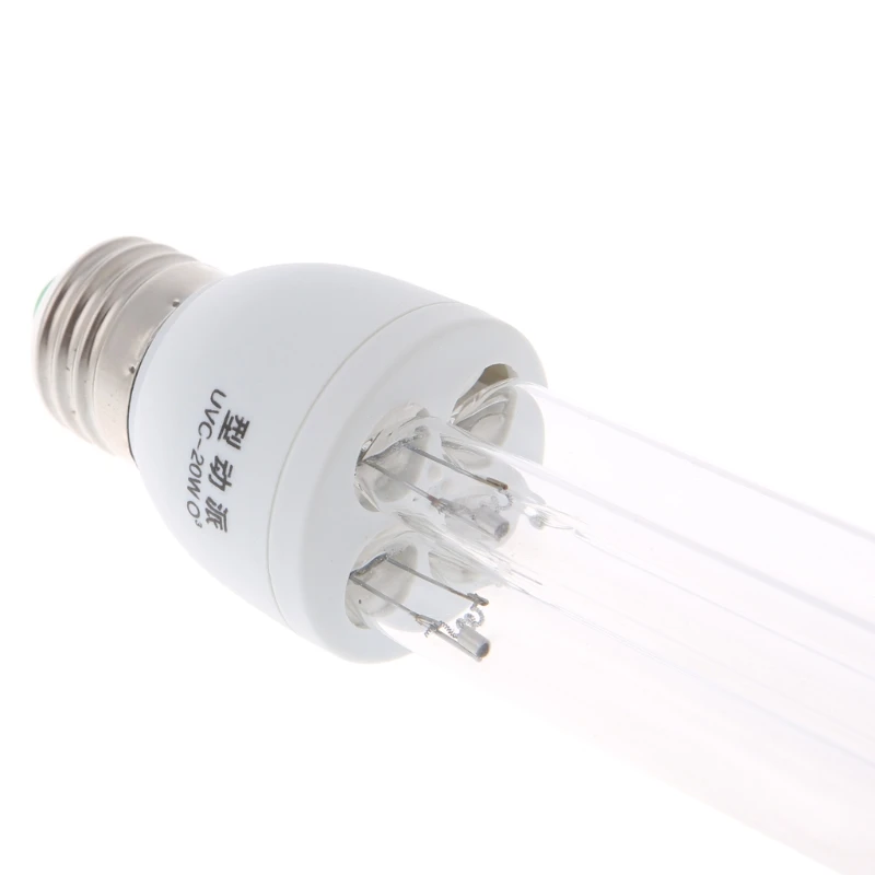 20W E27 AC 220V УФ-светильник UVC ультрафиолетовая дезинфекция озона Стерилизация лампы Прямая поставка поддержка