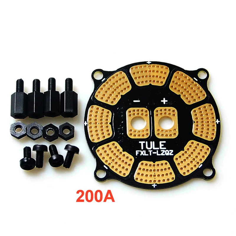 200A 7oZ Section Board ESC Distrubution Board Module Plate Diamer 50mm Hole 54mm M3 Distributor Fr RC Plant Protection UAV Drone 200A 7oZ Section Board ESC Distrubution Board Module Plate Diamer 50mm Hole 54mm M3 Distributor Fr RC Plant Protection UAV Drone