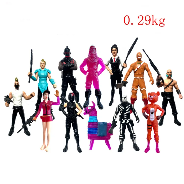 New 12pcs/lot Popular Game Llama Figure Toys Fortnight Night Character Model Doll Toy Best Christmas Gifts For Kids