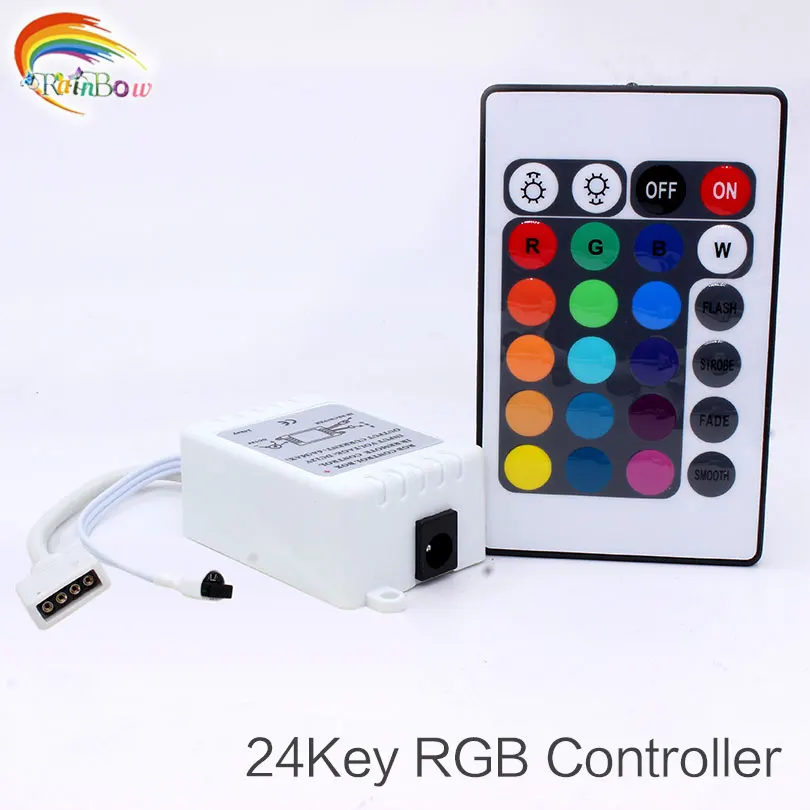 Светодиодный контроллер RGB для SMD 3528 5050 цветной светодиодный с 24 клавишами 12 в
