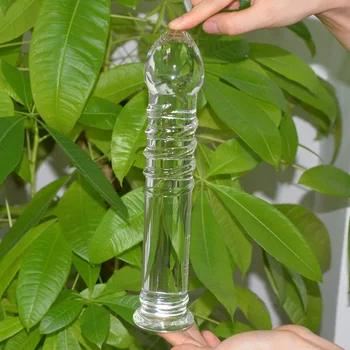 255*50mm Big Large Huge Unisex Glass Dildo Men Anal Crystal Penis Pyrex Dick G-spot Women Gay Lesbian Sex Toys Erotic Product 3