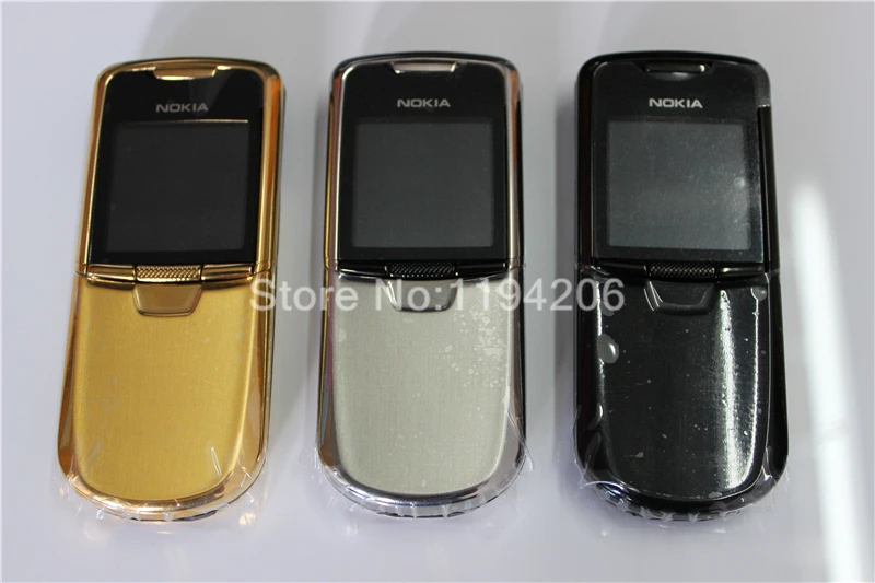 Мобильный телефон Nokia 8800, английская/Русская клавиатура, GSM, FM, Bluetooth, телефон, золото, серебро, черный, один год гарантии