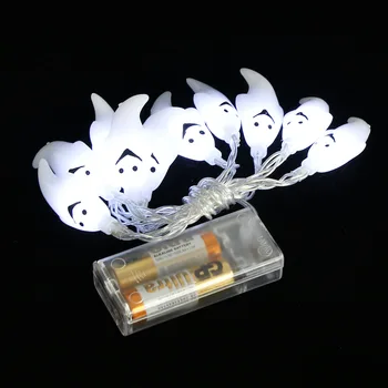 

10 Lights Halloween String Led Little Ghost Specter White Light Decor Party Xmas Helpful