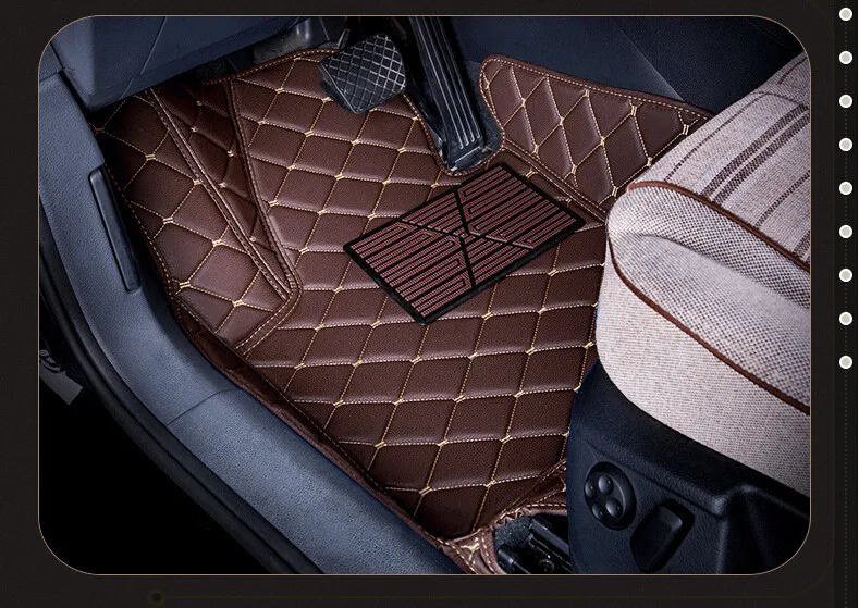 Полностью покрытые с круговым покрытием коврики специальные автомобильные коврики для Mitsubishi Outlander 7 мест водонепроницаемые ковры