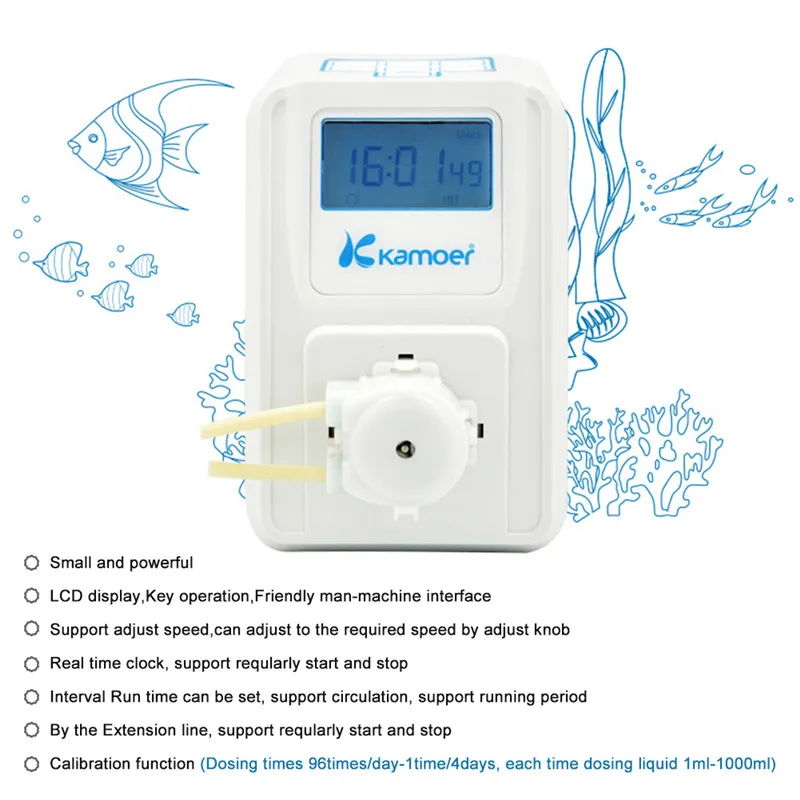 DC 12V Peristaltic Pumps Dosing Liquid Pump Amount Adjustable Variable-FlowLow Flow Single Head For Aquarium Lab Analytical (4)