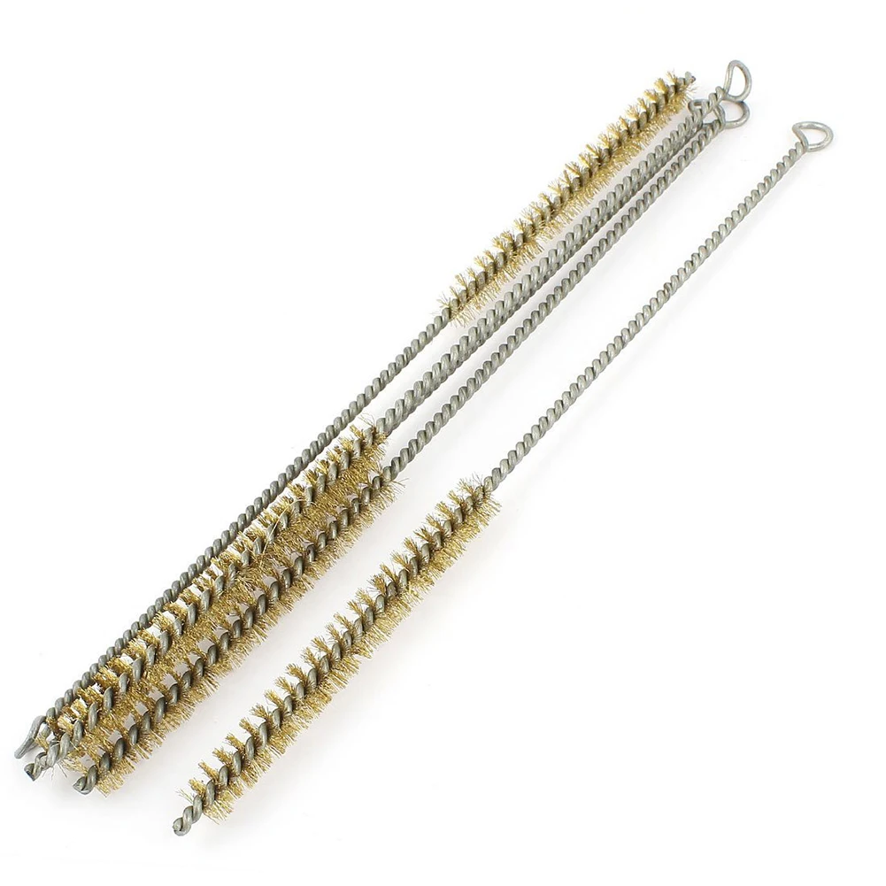 5 Pcs 12mm Diameter Brass Wire Tube Brush Cleaning Tool 30cm Length | Инструменты