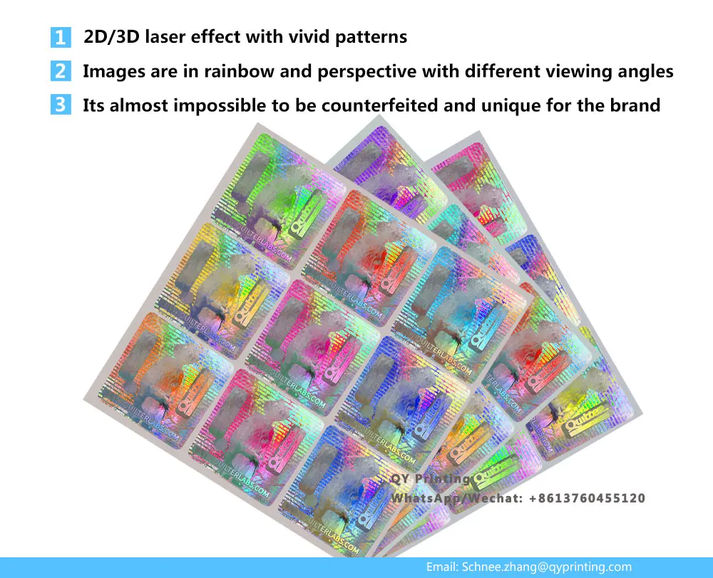 10000 шт 50x50 мм на заказ Серебряная голограмма безопасности наклейки сертификат голограмма печать 3d пустые этикетки для сотового телефона