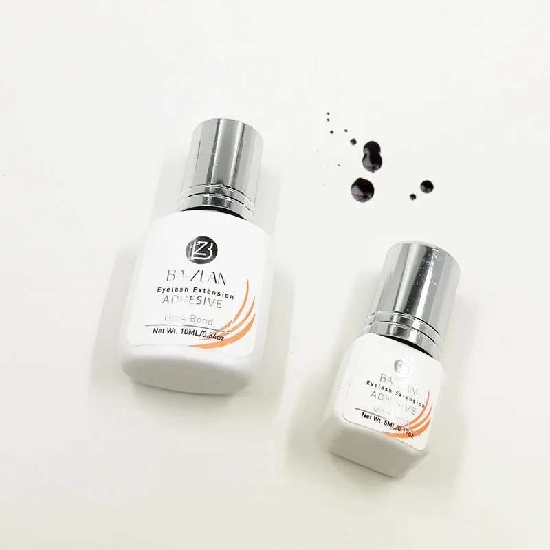 

1-2sec Ultra Bond Eyelash Extension Adhesive Glue 8-10weeks Black Slight Odor Lash Glue Non- irritating Eye Lash Glue