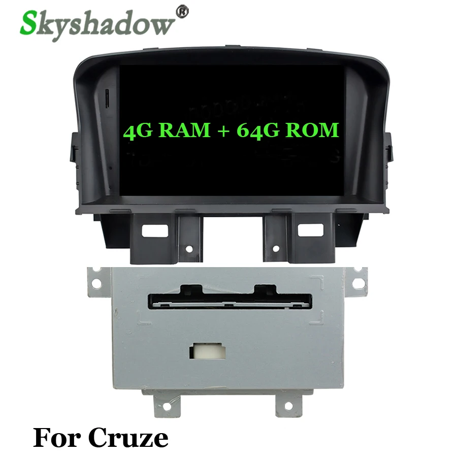 Sale DSP IPS AHD Android 9.0 4GB + 64G+ 8 core Car DVD Player Wifi Bluetooth 4.2 RDS RADIO GPS Map For Chevrolet CRUZE 2008-2011 2012 3